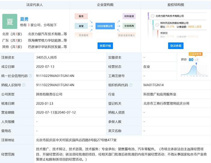 银隆新能源携手天迈科技等成立汽车技术新公司，赋能行业技术革新